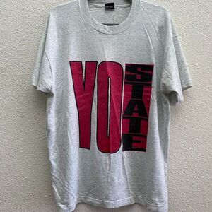 Vintage Yo State Sux BN U Go Yotes South Dakota Coyotes Single Stich XL VTG Gray